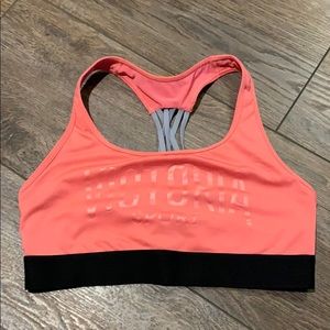 Pink Victoria Secret sports bra